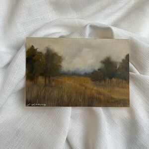 “Quiet Paths” Muted Meadow Landscape Art